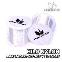 Hilo Nylon Transparente para atar musgos y plantas 100MTS