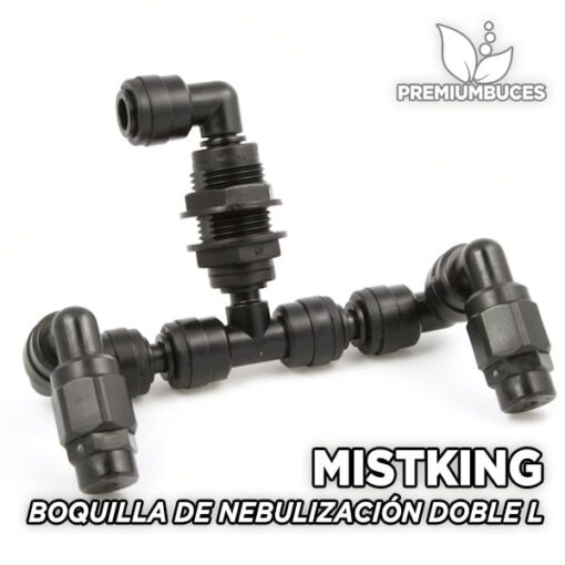 MISTKING - Boquilla de Nebulización Doble Value L Sistemas de Lluvia para Terrario